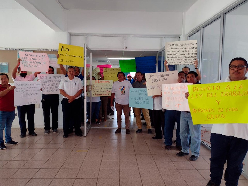 Empleados del Tecnológico de Carrillo exigen respeto a sus derechos