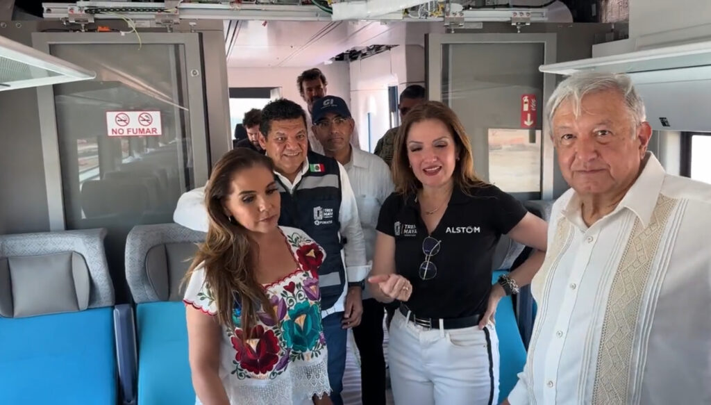 Anuncia AMLO que el 1 de septiembre viajará en el Tren Maya de Campeche a Cancún 