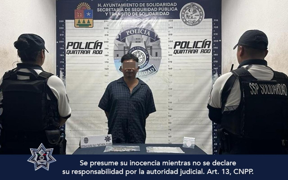 Par de individuos sorprendidos al manipular droga