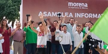 Los Verdes desplazan a las figuras de Morena en la asamblea de Claudia Sheinbaum, en Cancún
