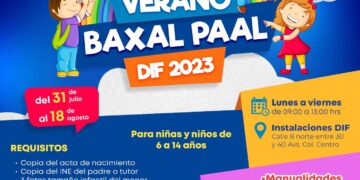 Invita DIF Solidaridad al Verano Baxal Paal 2023
