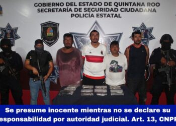 Cuarteta aprehendida cuando se repartían drogas