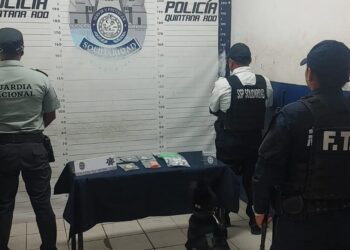 Un oficial canino encuentra droga en un rondín en la Quinta Avenida
