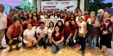 Mildred Ávila y Humberto Aldana llevan la consulta del Proyecto de Nación a Leona Vicario