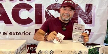 Mildred Ávila y Humberto Aldana llevan la consulta del Proyecto de Nación a Leona Vicario