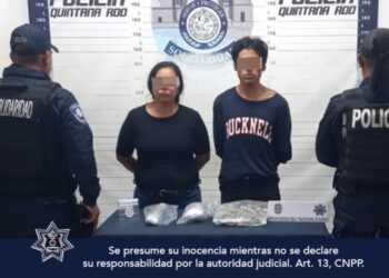 Policías de Solidaridad aseguran a presuntos narcotraficantes con droga