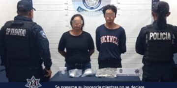 Policías de Solidaridad aseguran a presuntos narcotraficantes con droga