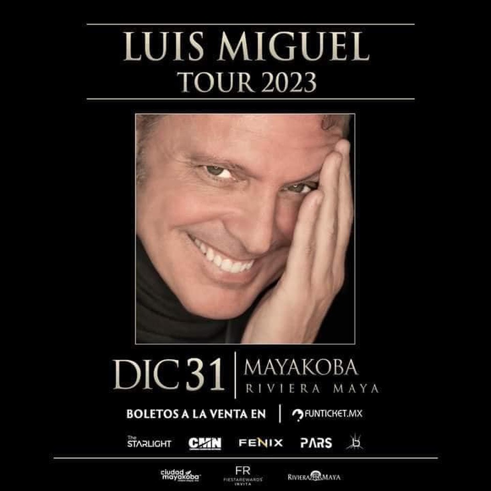 Salen a preventa los boletos de Luis Miguel en Mayakoba
