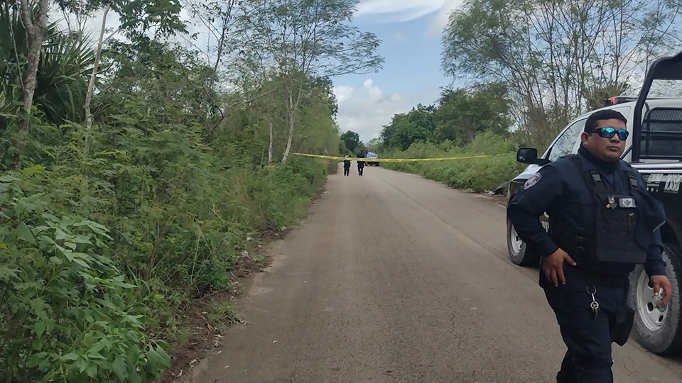 Hallan cuerpo "embolsado" en Carrillo Puerto