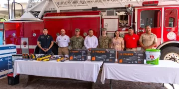 Recibe Solidaridad equipo de donación de la Marina de los EE.UU