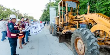 En marcha la segunda etapa de modernización de una avenida en Tulum