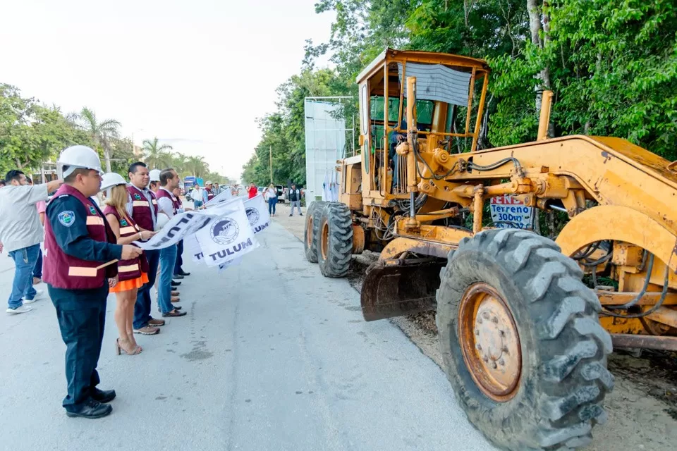 En marcha la segunda etapa de modernización de una avenida en Tulum