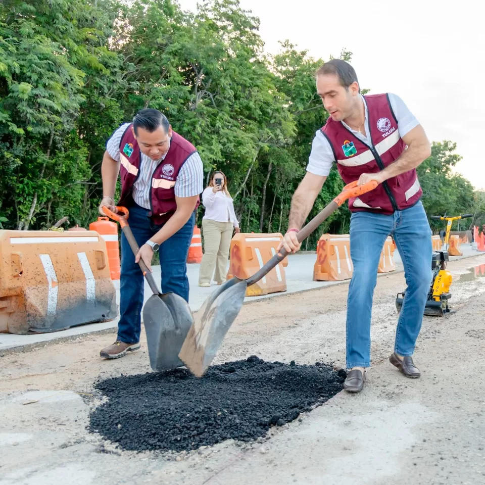 En marcha la segunda etapa de modernización de una avenida en Tulum