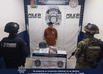 Sujeto armado ofrecía marihuana y metanfetaminas en Playa del Carmen