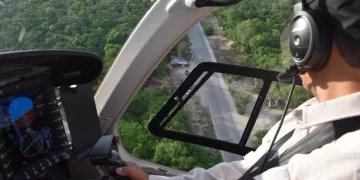 Sobrevuela Tulum helicóptero en busca de persona desaparecida