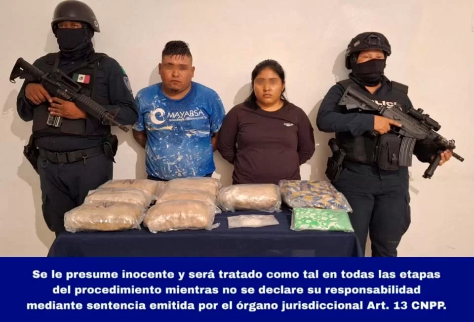 En una semana, corporaciones policiacas de Quintana Roo asegura sólo dos dosis de cocaína