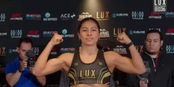 La quintanarroense Andrea Vázquez consigue importante victoria en Lux Fight League 36