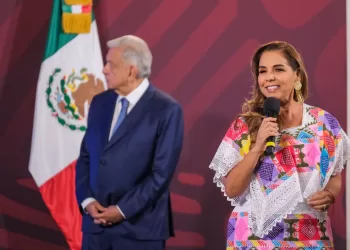 Mara Lezama destaca en la “mañanera” los proyectos en torno al Tren Maya
