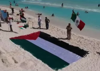 Madres Buscadoras de Quintana Roo se solidarizan con Palestina 