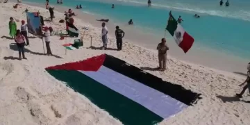 Madres Buscadoras de Quintana Roo se solidarizan con Palestina 