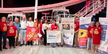 Conmemoran rotarios de Cancún el Día Mundial contra la Polio