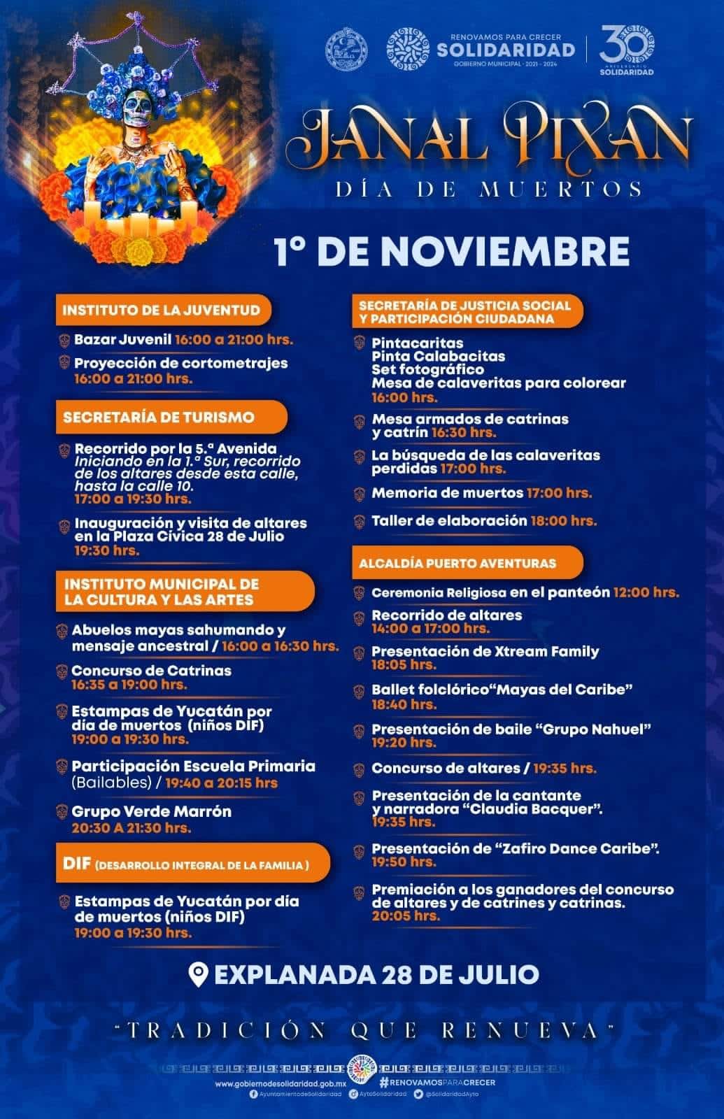Invitan a celebrar Janal Pixán en Solidaridad