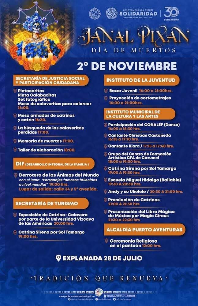Invitan a celebrar Janal Pixán en Solidaridad