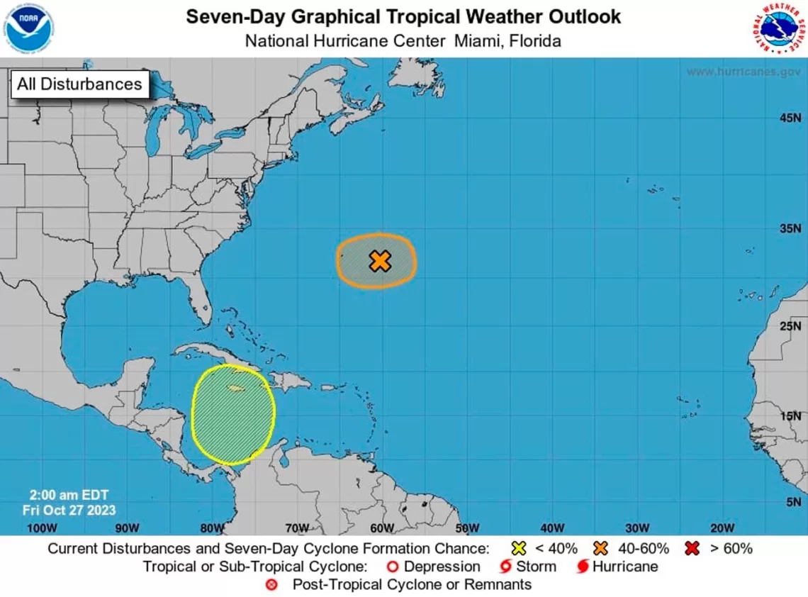 Alerta en Quintana Roo ante posible formación de ciclón en el Caribe
