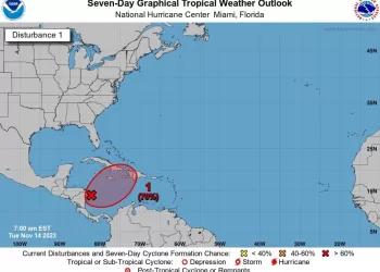 Mantienen vigilancia en Quintana Roo a desarrollo en el Caribe de una zona de baja presión