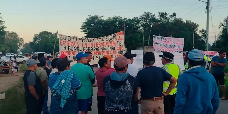 Diferencias entre ejidatarios origen del bloqueo carretero en tramo Felipe Carrillo Puerto - Valladolid
