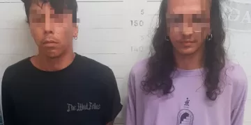 Detenidos dos individuos al pintar la barda de un hospital en Playa del Carmen