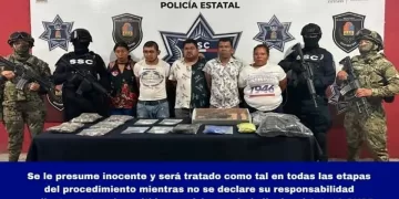 Cinco detenidos con droga, tras amenazar a policías con una subametralladora