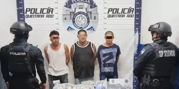 Capturan en Playa del Carmen a 4 sujetos con cerca de 300 dosis de drogas