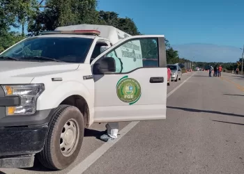 Tráiler mata a motociclista en tramo carretero cerca de la comunidad de Uh May