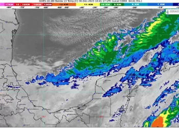 Lluvias aisladas y evento de Norte en la Península de Yucatán