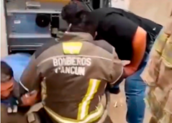 Nuevo Incidente en un elevador del IMSS: trabajador queda atrapado