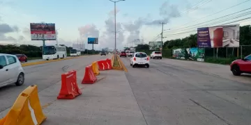Implementan dispositivos viales para agilizar tránsito en Cancún