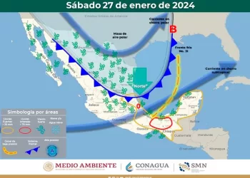 Recomienda Protección Civil tomar previsiones ante la llegada de un frente frío a Quintana Roo