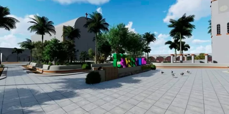 A finales de febrero estaría lista la remodelación del parque principal de Felipe Carrillo Puerto