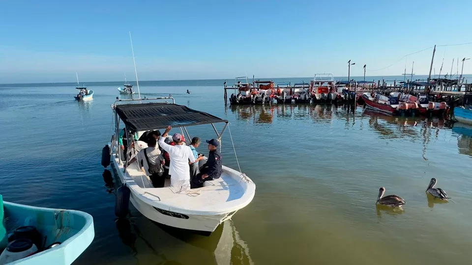 Abandonan autoridades búsqueda de pescadores desaparecidos en Chiquilá