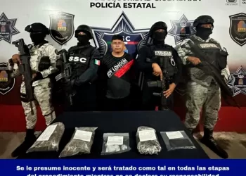 Narcomenudista trata de huir con un vehículo robado