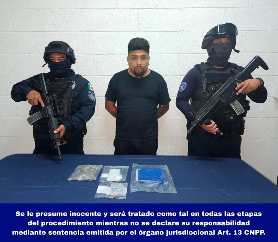 Detenido cuando manipulaba drogas