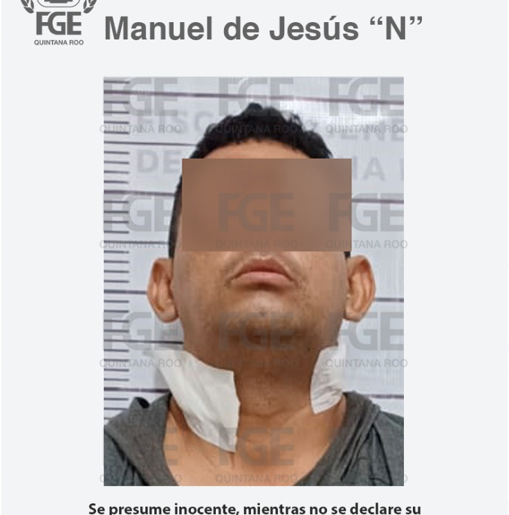 Detienen a sujeto que roció gasolina a una mujer en Cancún