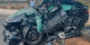 Fuerte accidente con dos lesionados en nuevo tramo carretero de Cancún