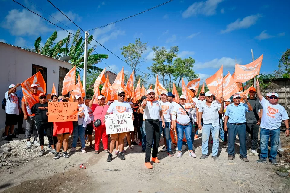 Jorge Portilla se compromete a pacificar Tulum y fortalecer servicios públicos