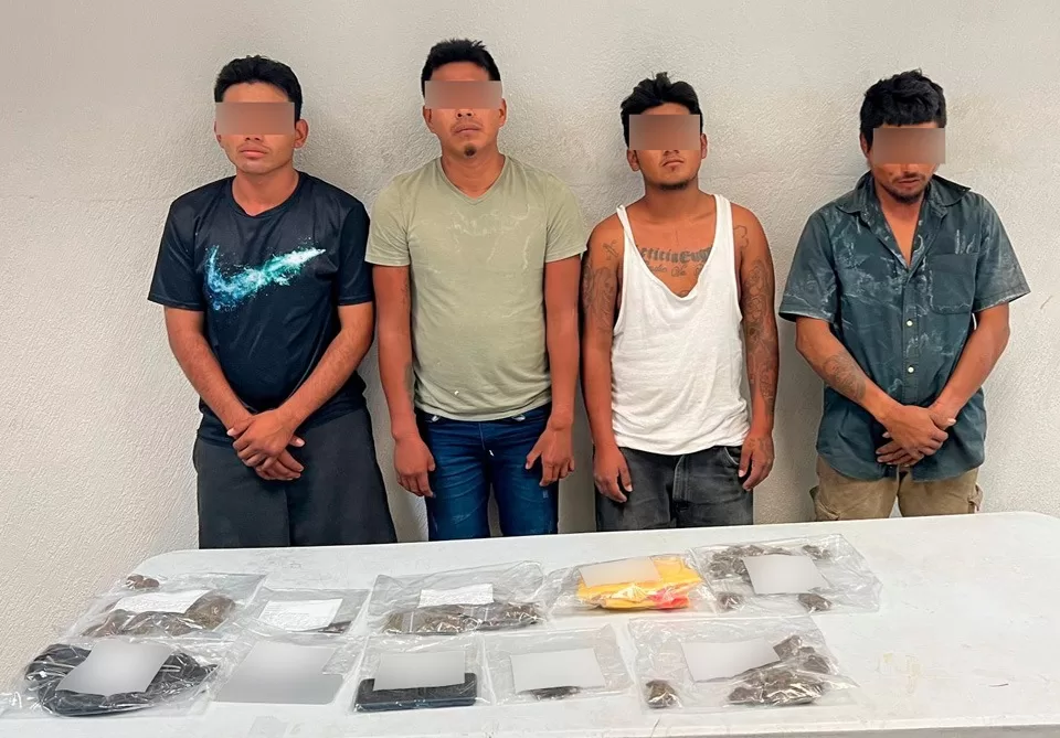 Seis narcomenudistas capturados en Solidaridad y Othón P. Blanco