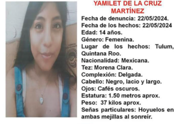 Emprenden la búsqueda de joven de 14 años desaparecida en Tulum