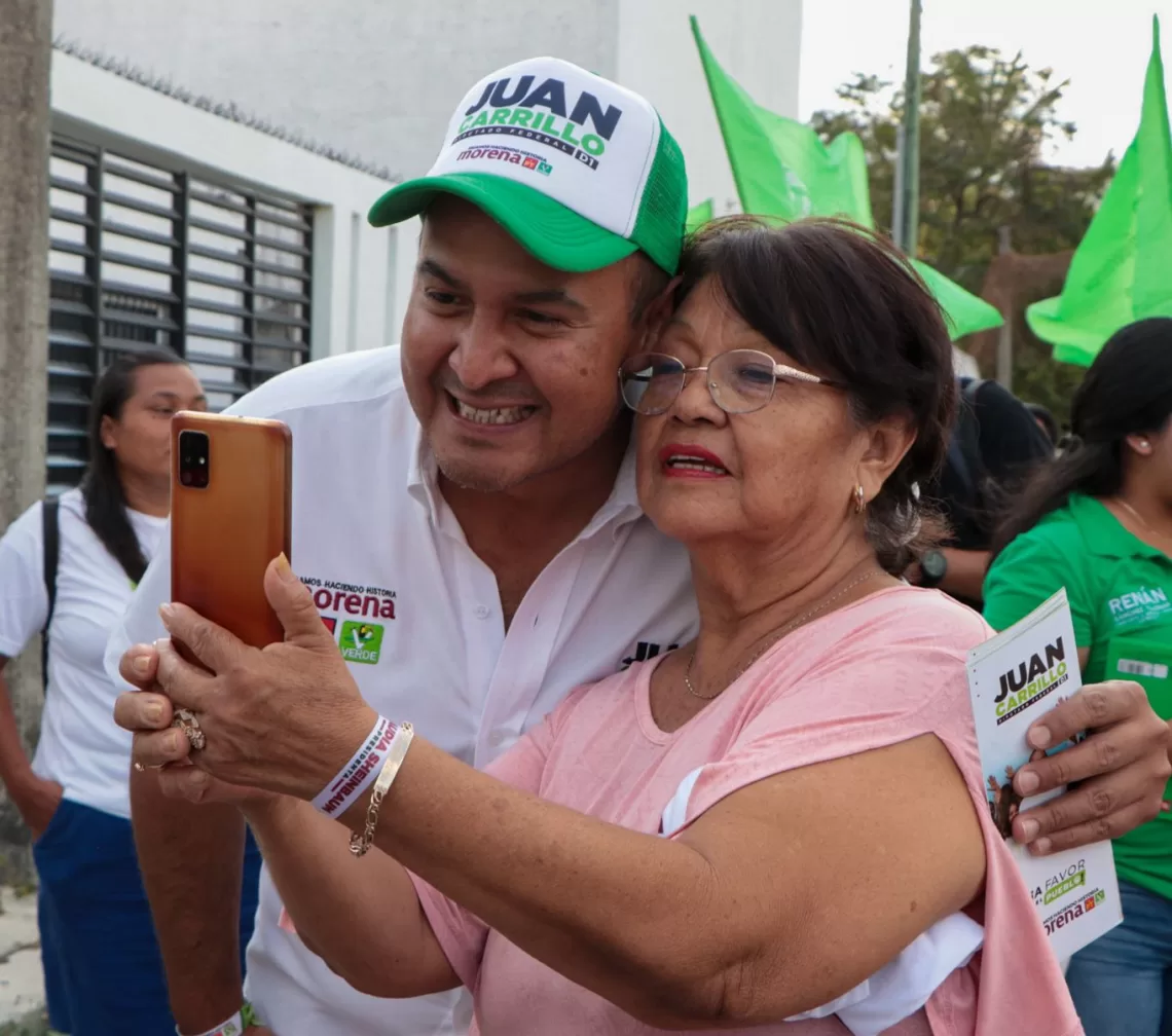 Juan Carrillo y Claudia Sheinbaum comprometidos con el bienestar de las madres