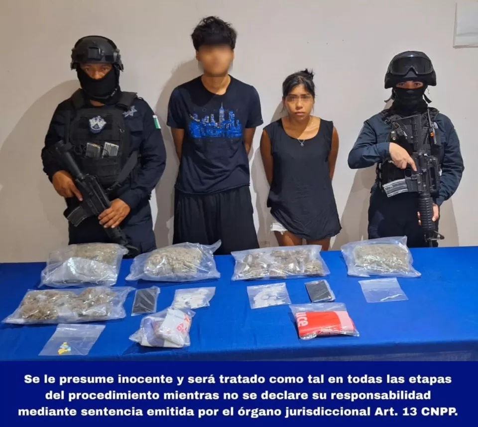 Capturan en Tulum a dos narcomenudistas, incluido un menor