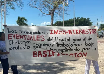 Protestan enfermeros en Chetumal: exigen las “bases” que les ofrecieron